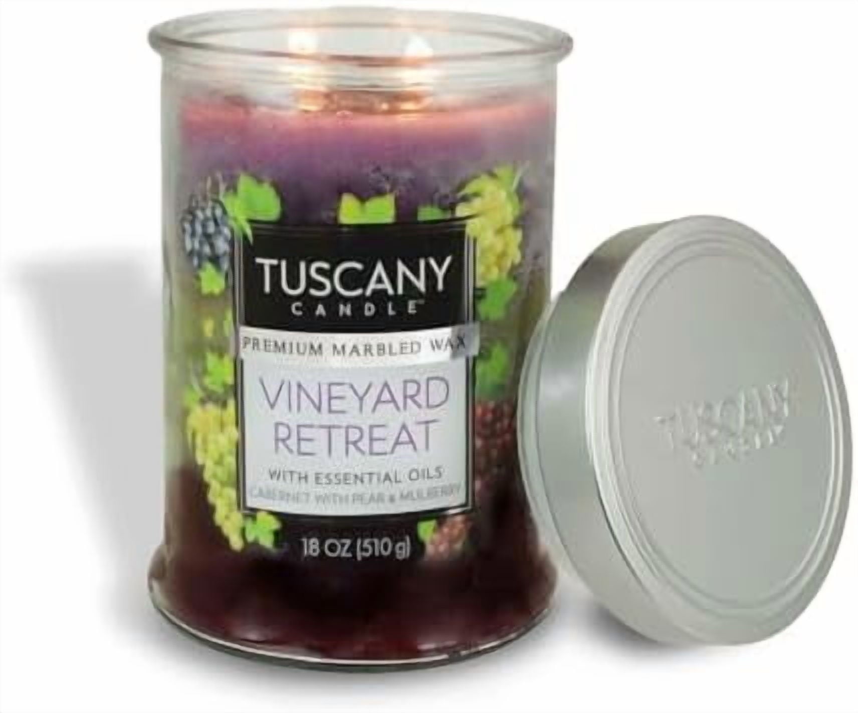Vineyard Retreat® Long-Lasting Scented Jar Candle, 18 oz$$Home Decor, Kitchen, &amp; Other