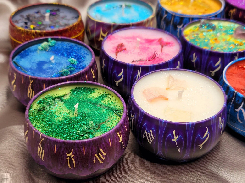 Manifestation Candles For Love, Abundance, Clarity, Spiritual Cleanse, Healing, reiki energy, herbs, and organic soy Wax