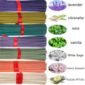 140PCS Incense Sticks (7 Scents: Lavender, Lemongrass, Sage, Eucalyptus, Vanilla, Mint, Cherry Blossom) for Home, Yoga &amp; Meditation