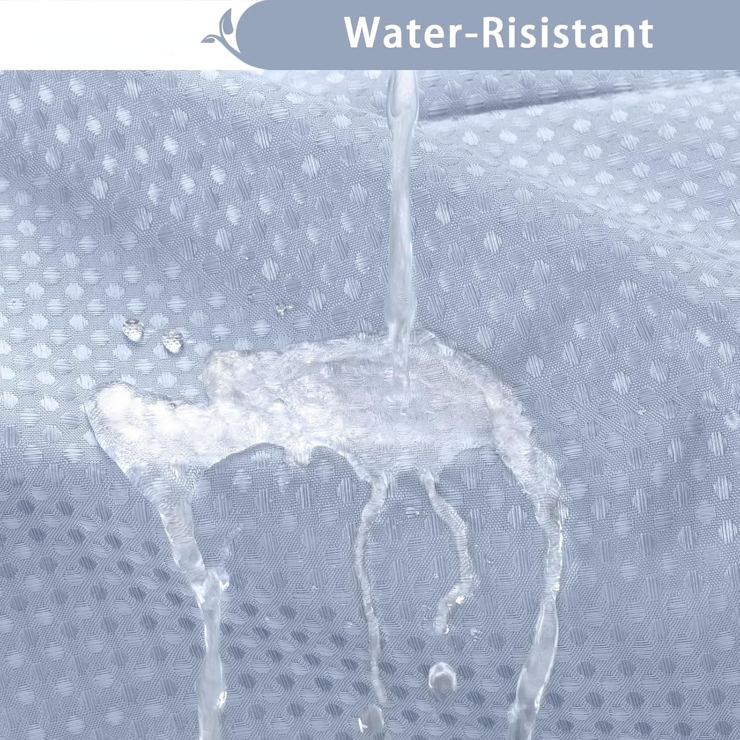 AllWays Plaza Waterproof Fabric Snap in Shower Curtain Liner Replacement with 2 Magnets71 W x 55" L for 72" W x 75" L No Hook Shower Curtain - Removable &amp; Detachable to Wash - White