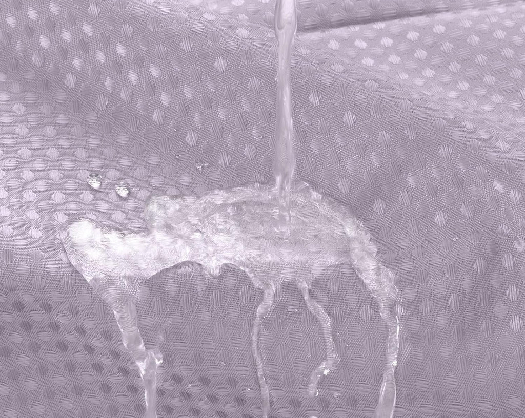 AllWays Plaza Waterproof Fabric Snap in Shower Curtain Liner Replacement with 2 Magnets71 W x 55" L for 72" W x 75" L No Hook Shower Curtain - Removable &amp; Detachable to Wash - White