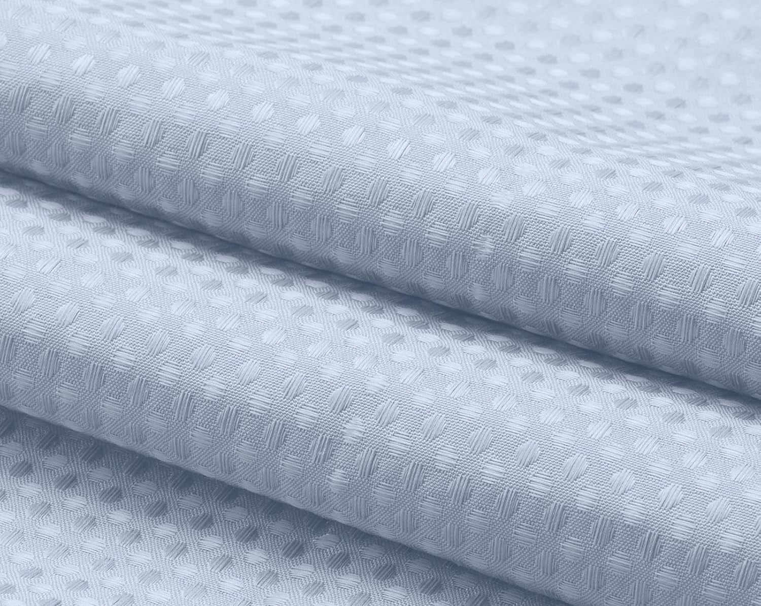 AllWays Plaza Waterproof Fabric Snap in Shower Curtain Liner Replacement with 2 Magnets71 W x 55" L for 72" W x 75" L No Hook Shower Curtain - Removable &amp; Detachable to Wash - White