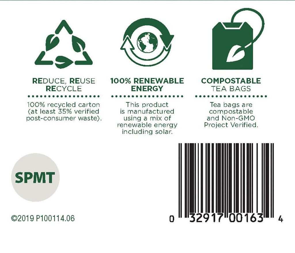 Organic Spearmint Tea, Healthy&amp; Refreshing 16 Count (Pack of 6)