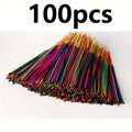 100pcs AromaBliss Mixed Scented Incense Sticks - Lavender, Rose, Cherry Blossom, Lemongrass, Jasmine Fragrance, Long-Lasting Natural Wood Base, Yoga