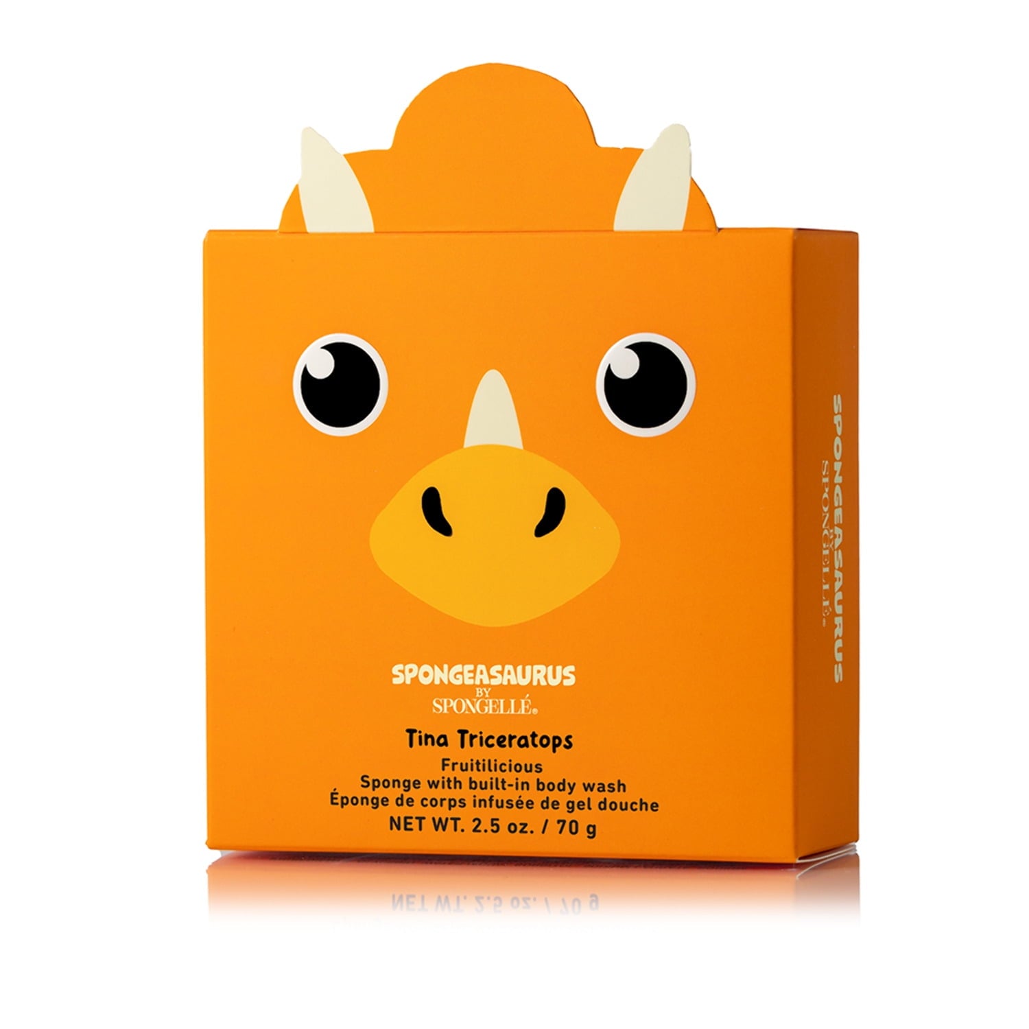 SPONGELLÉ Farm Animals, Kids Cleansing Sponge with Built-In Body Wash, Henry Horse