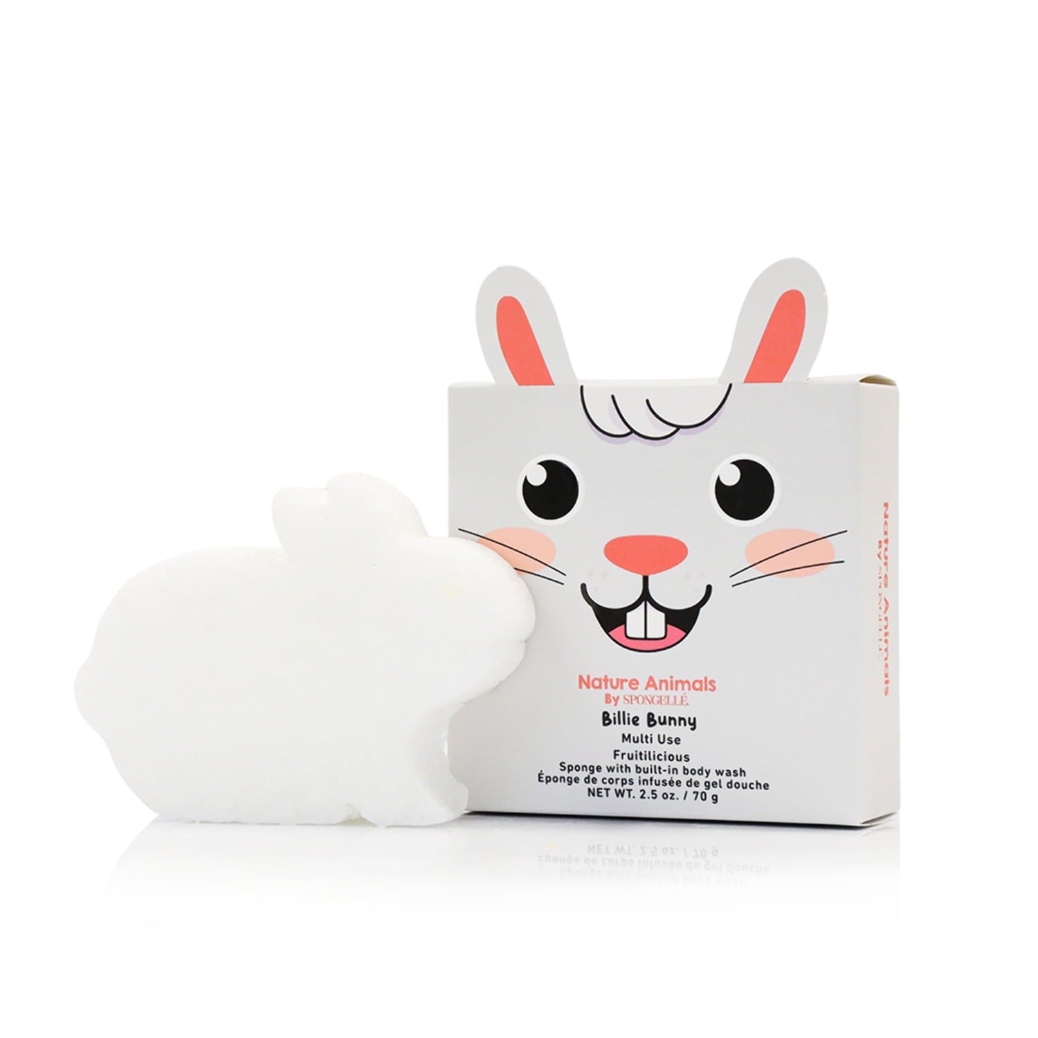 SPONGELLÉ Farm Animals, Kids Cleansing Sponge with Built-In Body Wash, Henry Horse