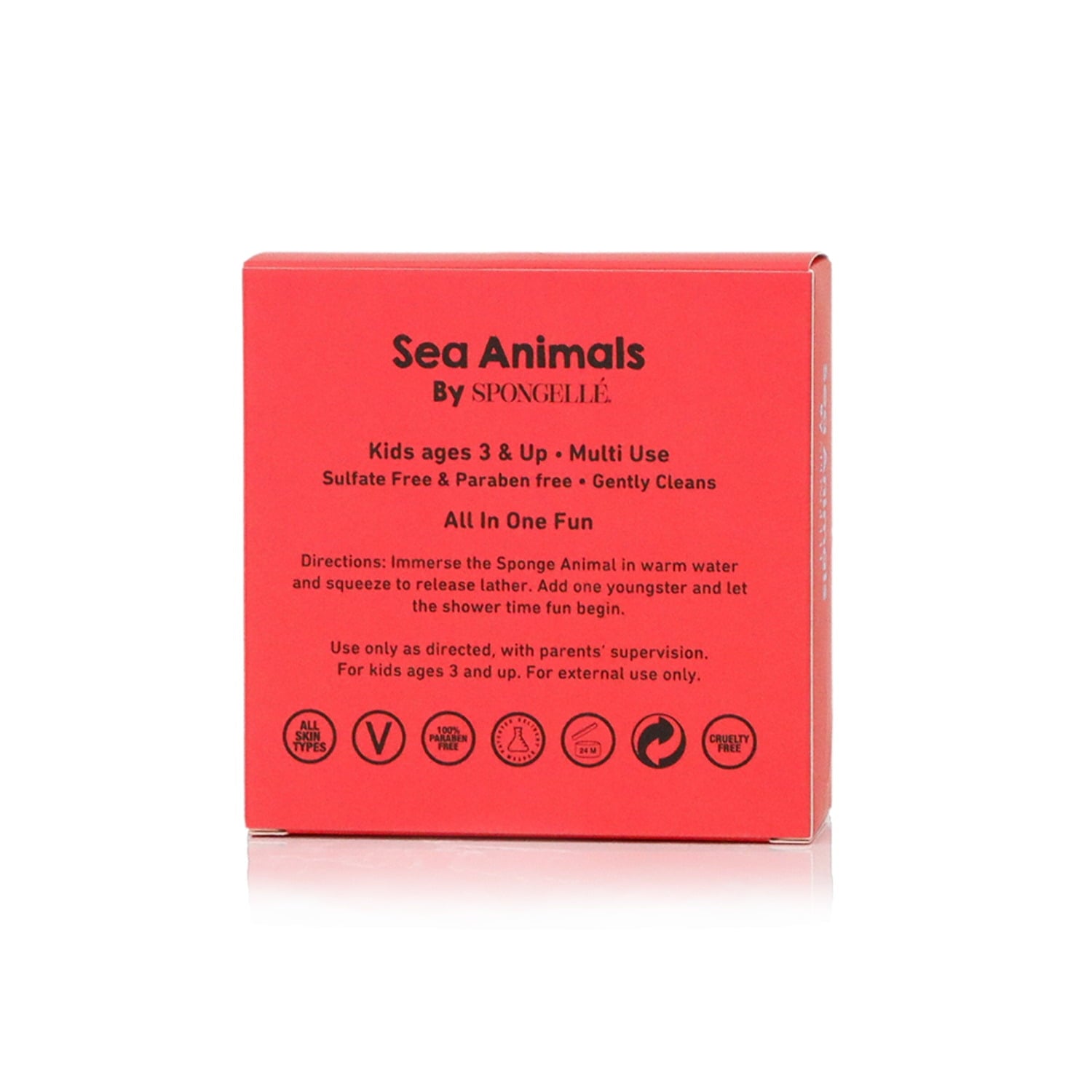 SPONGELLÉ Farm Animals, Kids Cleansing Sponge with Built-In Body Wash, Henry Horse