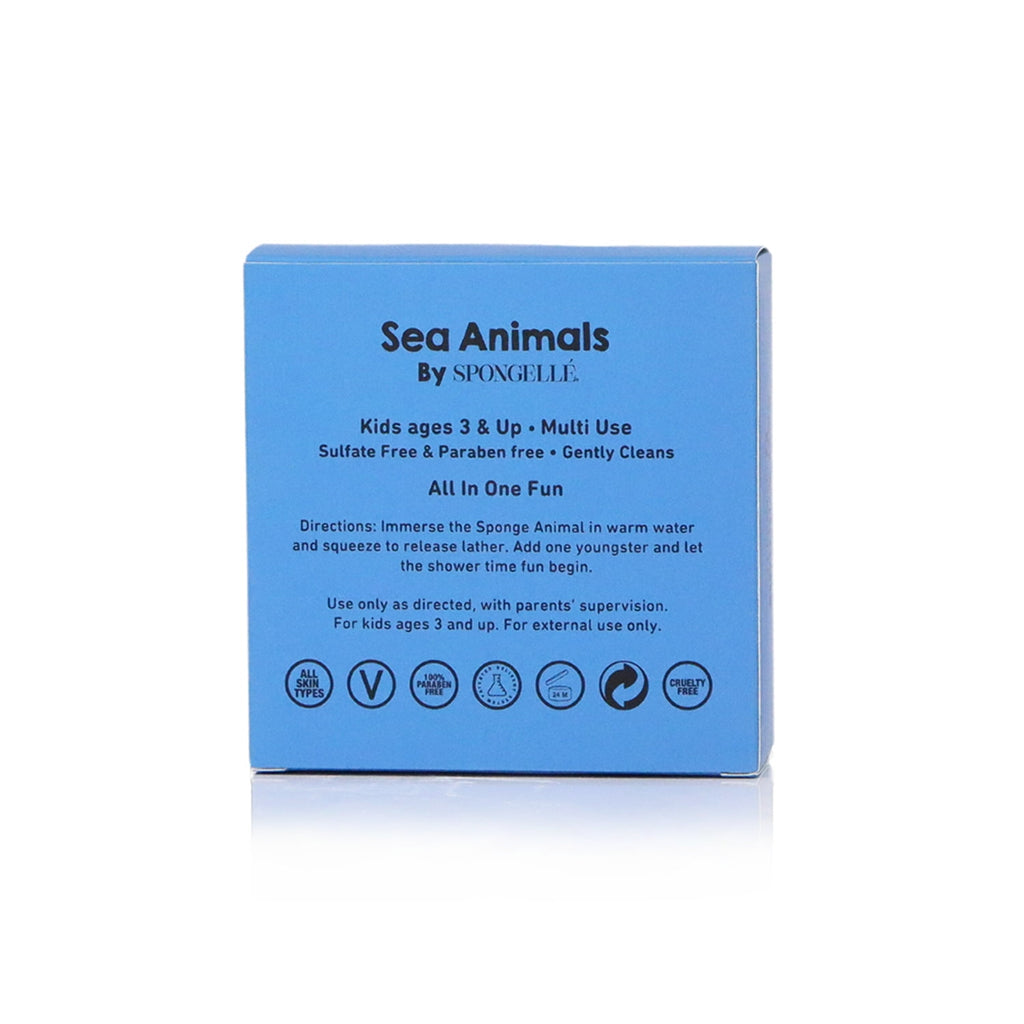 SPONGELLÉ Farm Animals, Kids Cleansing Sponge with Built-In Body Wash, Henry Horse