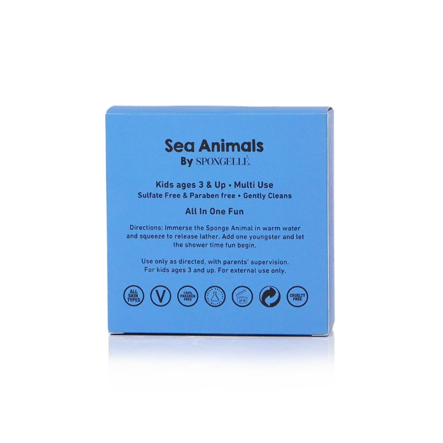 SPONGELLÉ Farm Animals, Kids Cleansing Sponge with Built-In Body Wash, Henry Horse