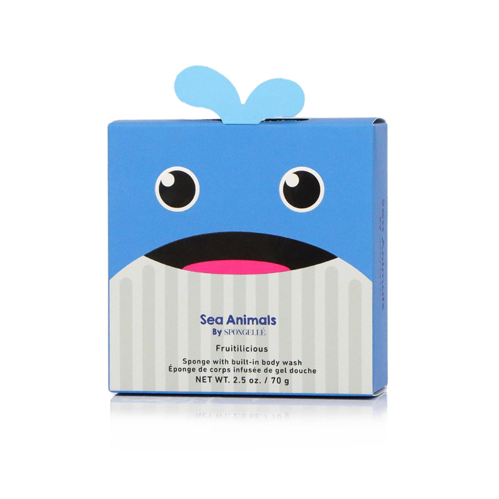 SPONGELLÉ Farm Animals, Kids Cleansing Sponge with Built-In Body Wash, Henry Horse