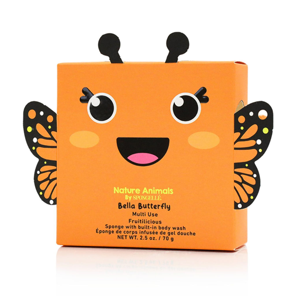 SPONGELLÉ Farm Animals, Kids Cleansing Sponge with Built-In Body Wash, Henry Horse