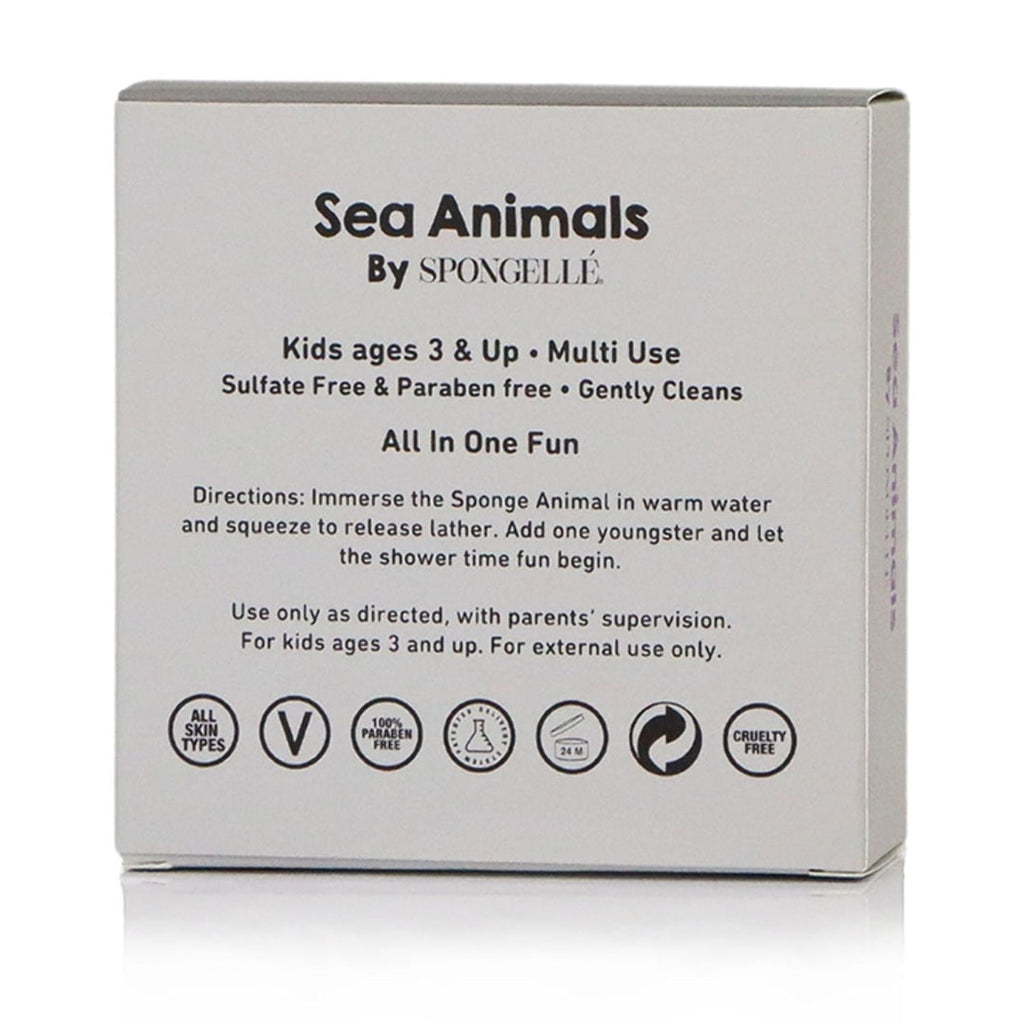 SPONGELLÉ Farm Animals, Kids Cleansing Sponge with Built-In Body Wash, Henry Horse