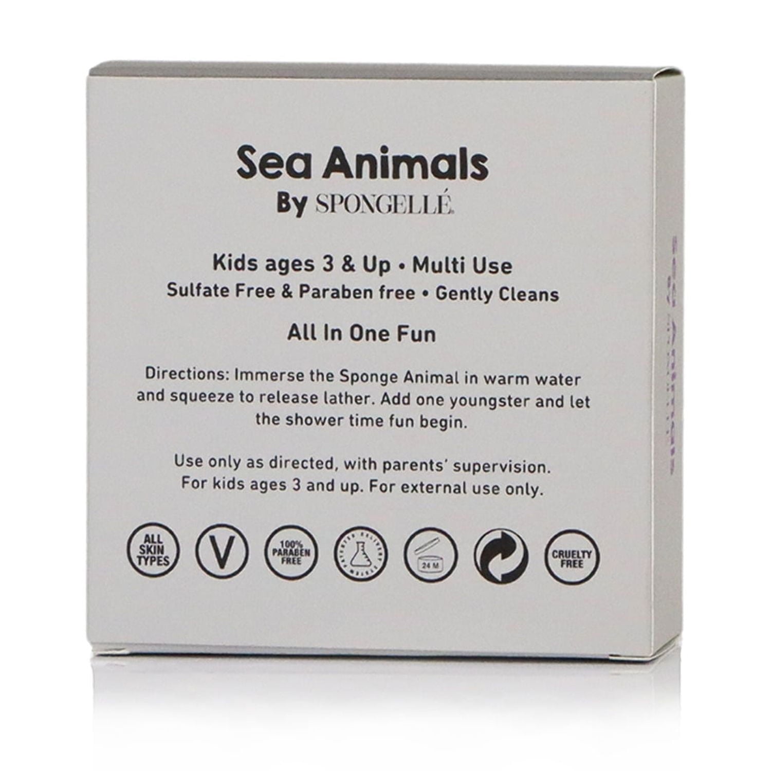 SPONGELLÉ Farm Animals, Kids Cleansing Sponge with Built-In Body Wash, Henry Horse
