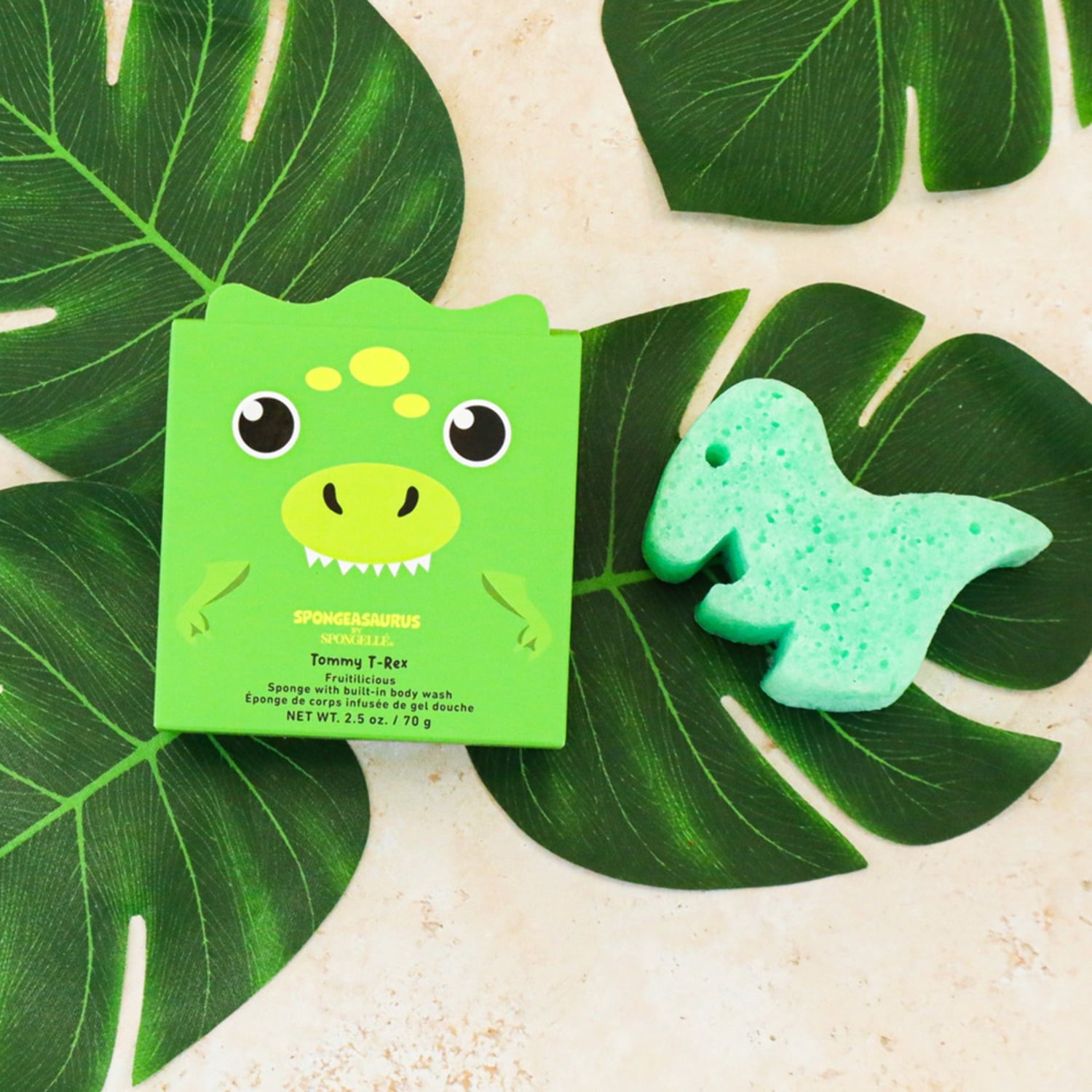 SPONGELLÉ Farm Animals, Kids Cleansing Sponge with Built-In Body Wash, Henry Horse