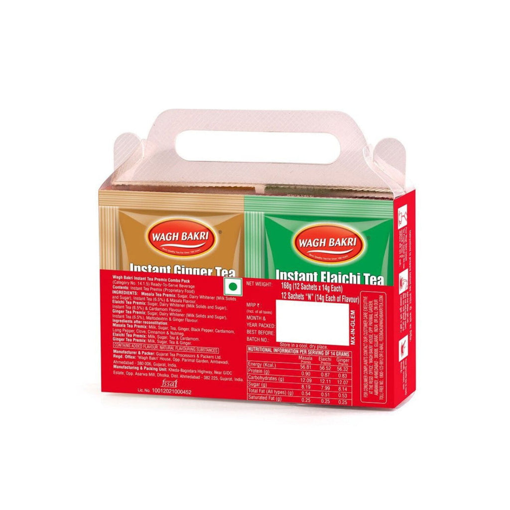 Wagh Bakri Instant Tea Combo 12 Sachets (4 Sachet each) Pack of 2