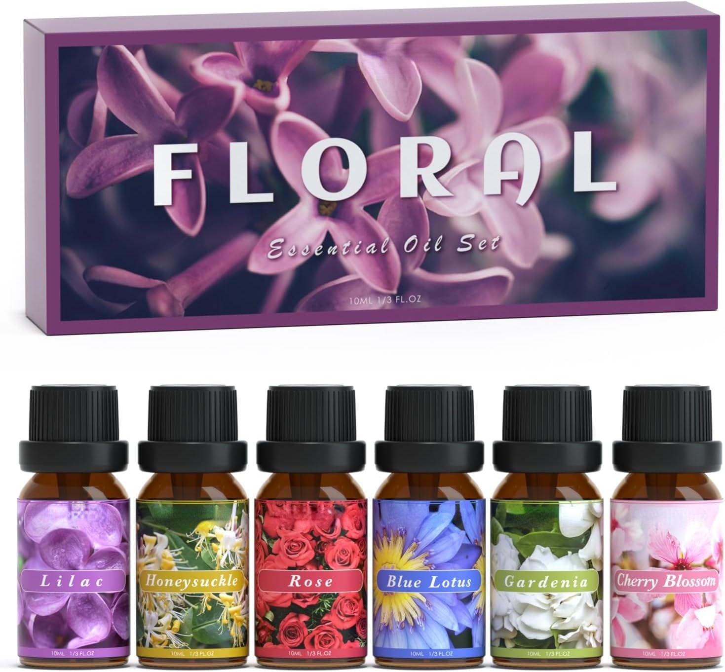 Laundry Collection Essential Oil Set, UM Natural Clean Fragrance Oil for Diffuser, Aromatherapy Oil Gift Set Includes Fresh Linen, Citrus Clean, Chamomile Bliss, Crisp Breeze, Minty