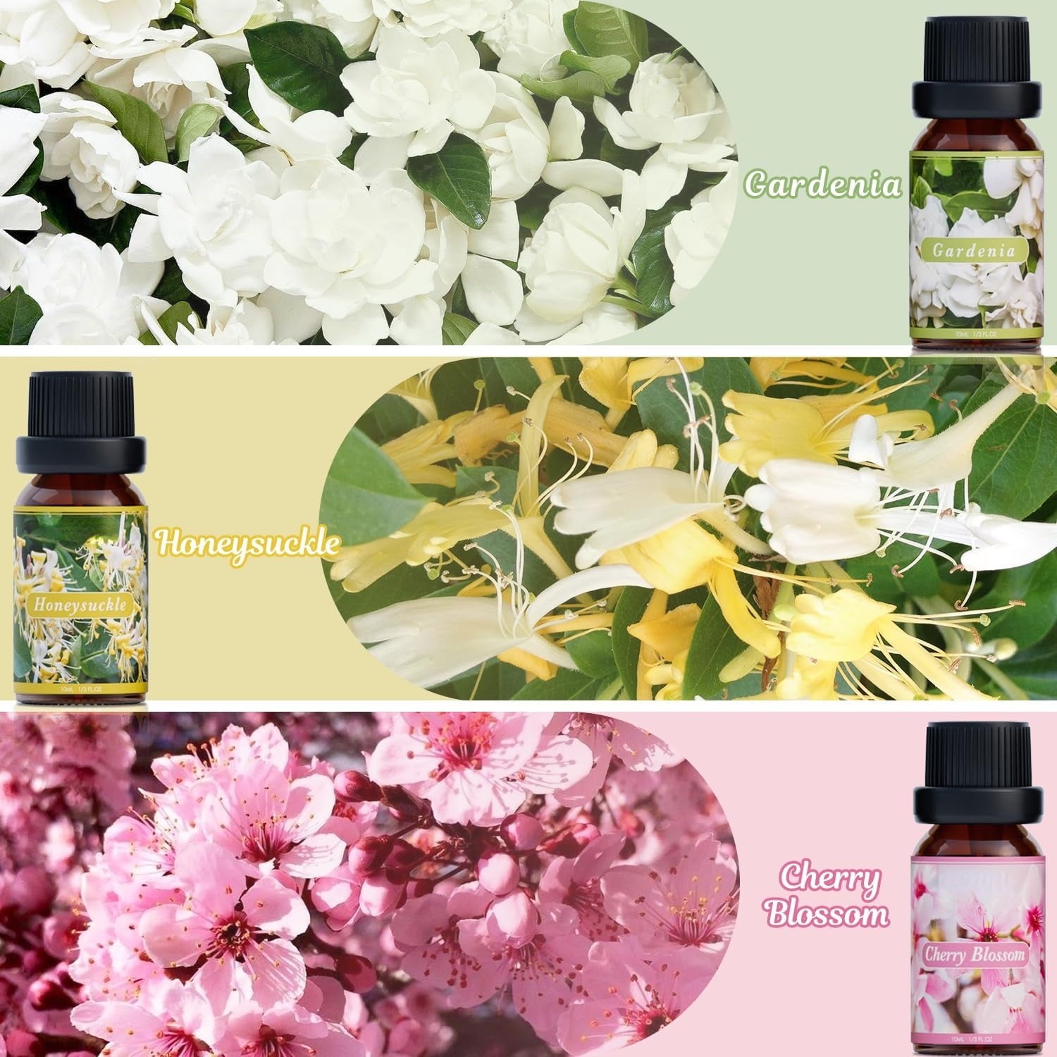 Laundry Collection Essential Oil Set, UM Natural Clean Fragrance Oil for Diffuser, Aromatherapy Oil Gift Set Includes Fresh Linen, Citrus Clean, Chamomile Bliss, Crisp Breeze, Minty