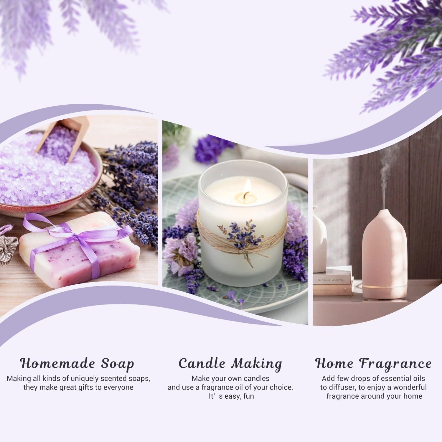 Laundry Collection Essential Oil Set, UM Natural Clean Fragrance Oil for Diffuser, Aromatherapy Oil Gift Set Includes Fresh Linen, Citrus Clean, Chamomile Bliss, Crisp Breeze, Minty