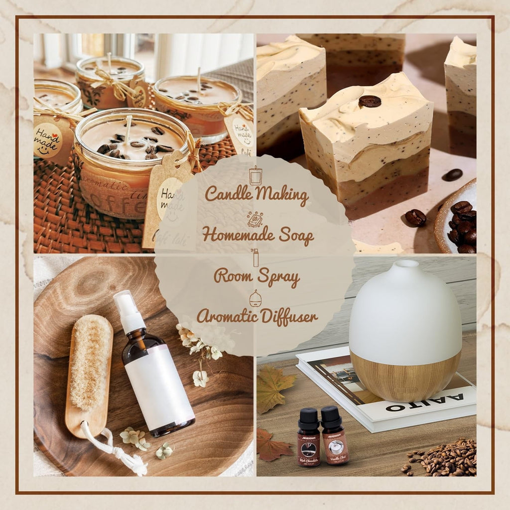 Laundry Collection Essential Oil Set, UM Natural Clean Fragrance Oil for Diffuser, Aromatherapy Oil Gift Set Includes Fresh Linen, Citrus Clean, Chamomile Bliss, Crisp Breeze, Minty