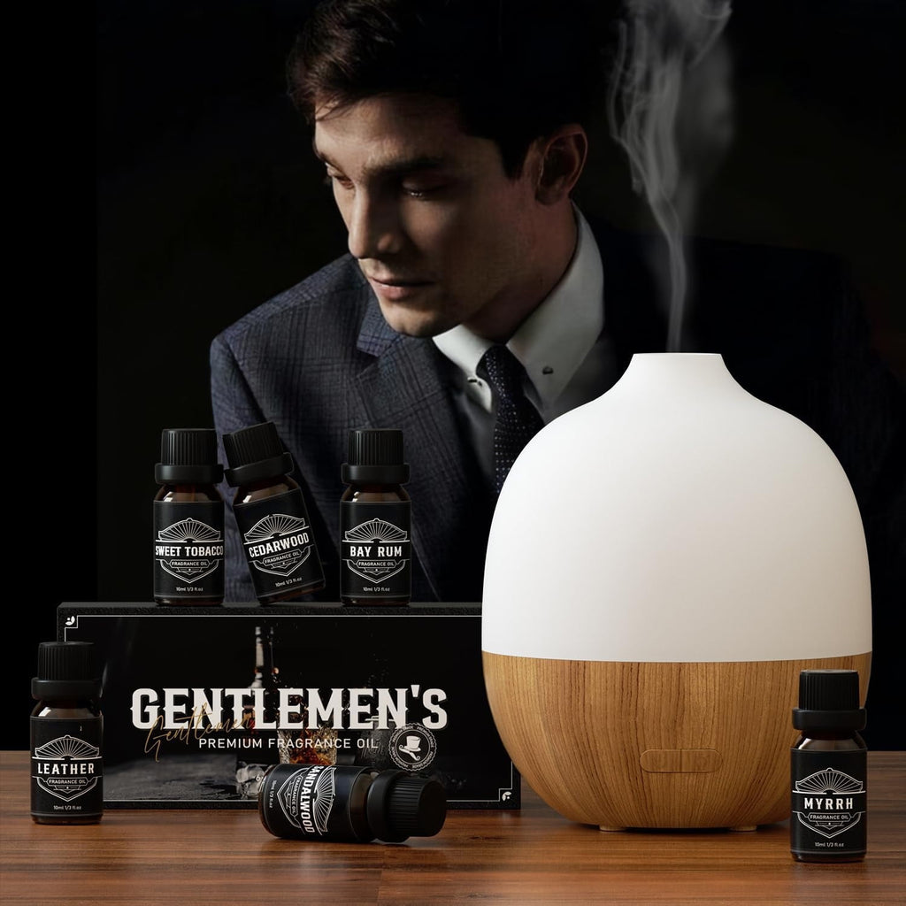 Laundry Collection Essential Oil Set, UM Natural Clean Fragrance Oil for Diffuser, Aromatherapy Oil Gift Set Includes Fresh Linen, Citrus Clean, Chamomile Bliss, Crisp Breeze, Minty