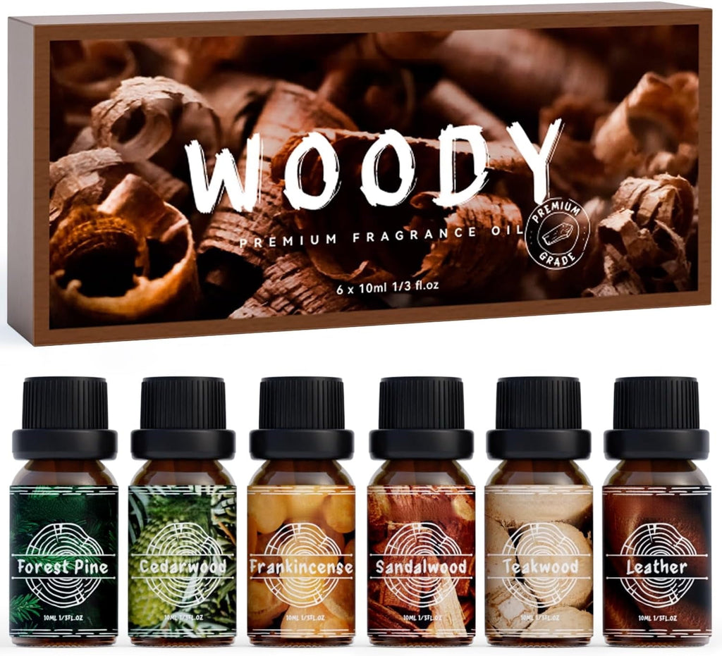 Laundry Collection Essential Oil Set, UM Natural Clean Fragrance Oil for Diffuser, Aromatherapy Oil Gift Set Includes Fresh Linen, Citrus Clean, Chamomile Bliss, Crisp Breeze, Minty