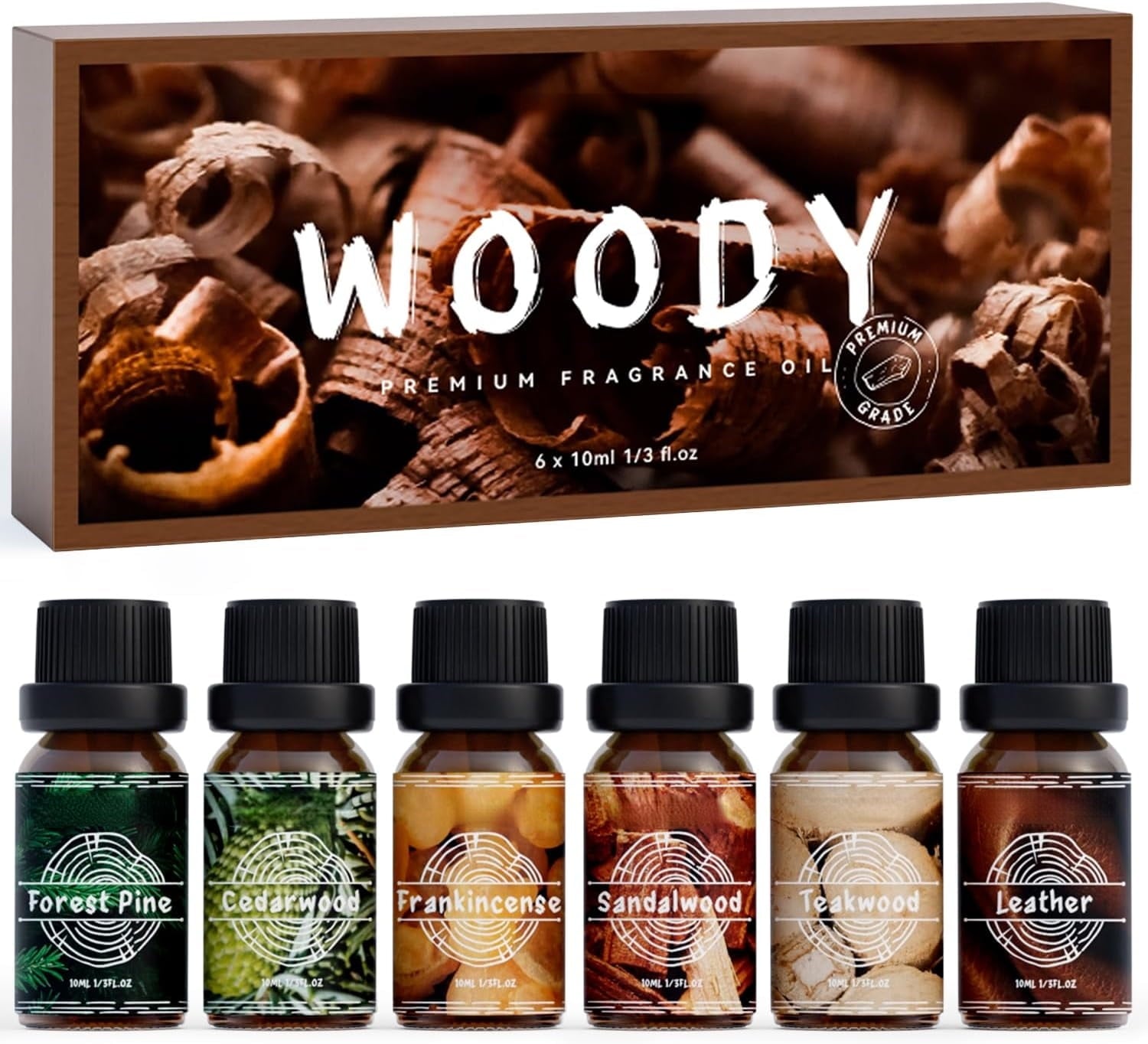 Laundry Collection Essential Oil Set, UM Natural Clean Fragrance Oil for Diffuser, Aromatherapy Oil Gift Set Includes Fresh Linen, Citrus Clean, Chamomile Bliss, Crisp Breeze, Minty