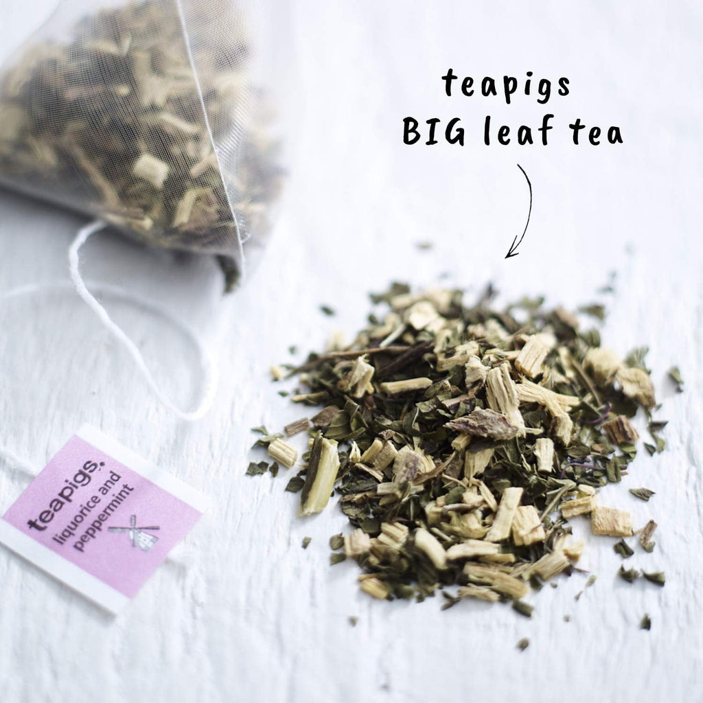 Liquorice &amp; Peppermint Tea, Caffeine Free, Vegan, 15 Bags (Pack Of 6)
