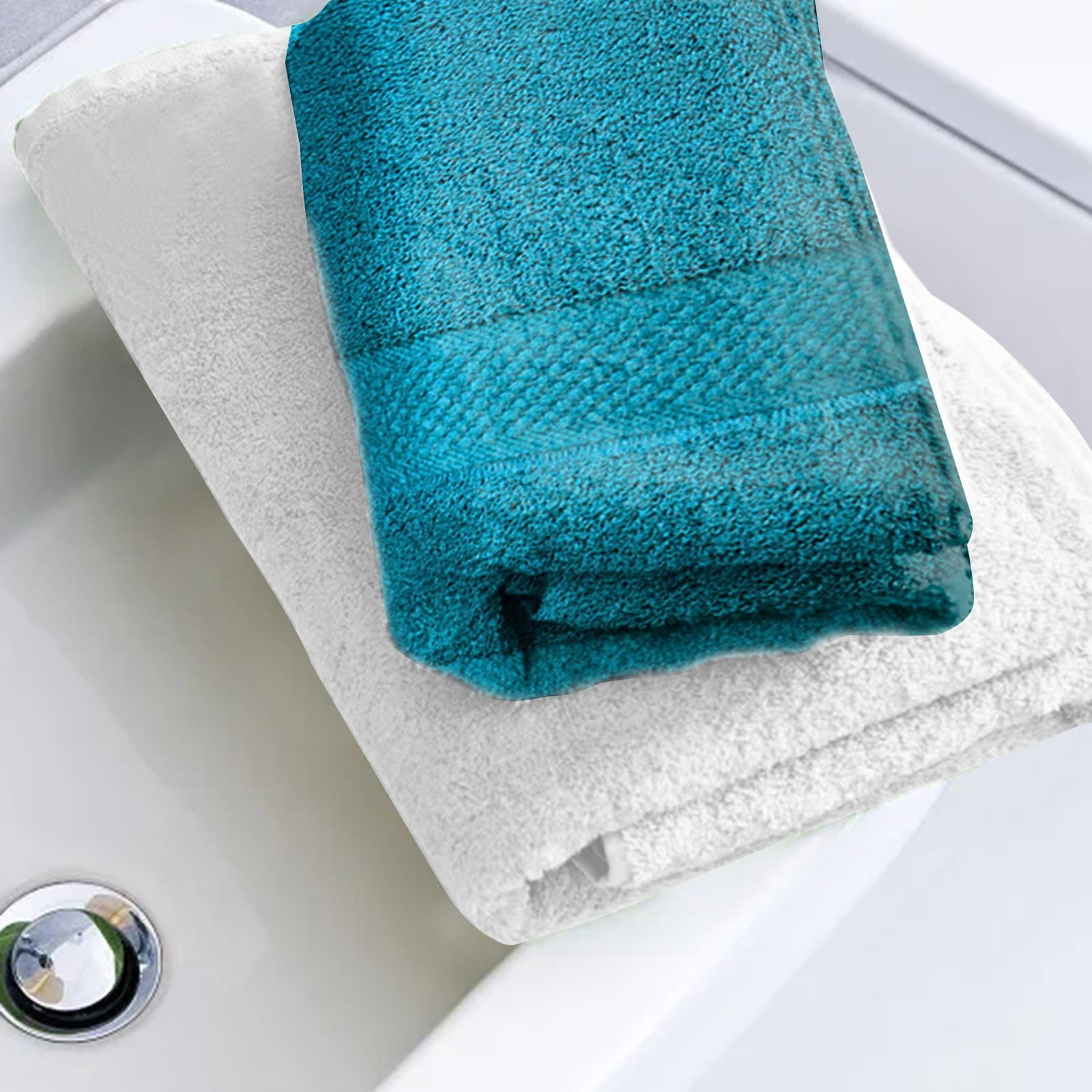 Huanghuaa Hand Towels For Bathroom Solid Hand Towel Turquoise Bathroom