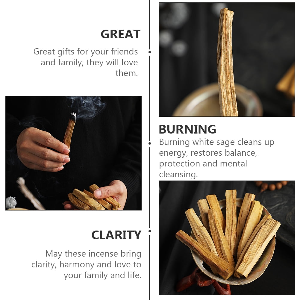 unbranded  4 Pcs Incense Holder Burning Sage Peruvian Holy Wood Smudging Sticks