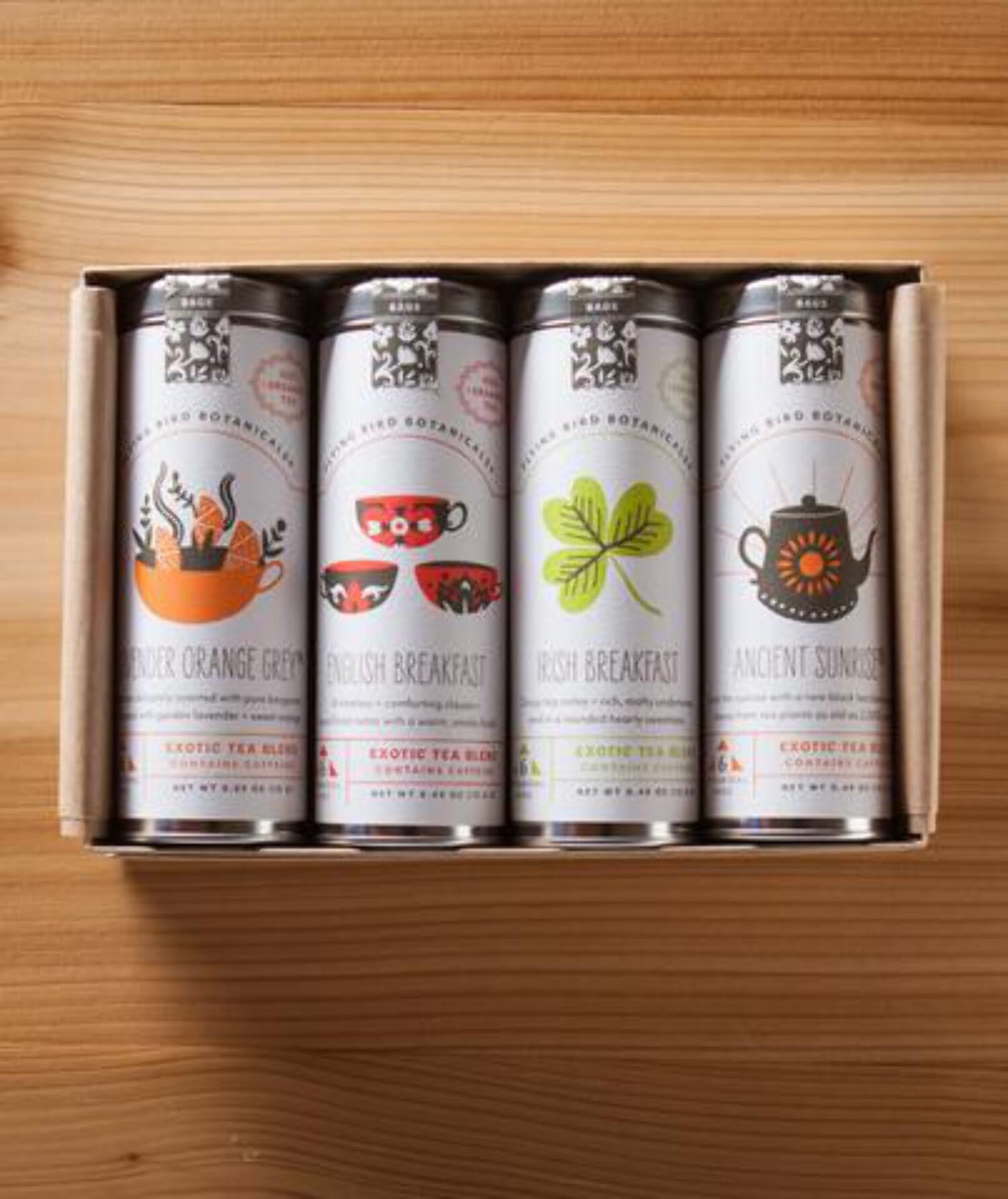 Good Morning Tea Gift Box - 4 Tins, 6 Tea Bags per Tin