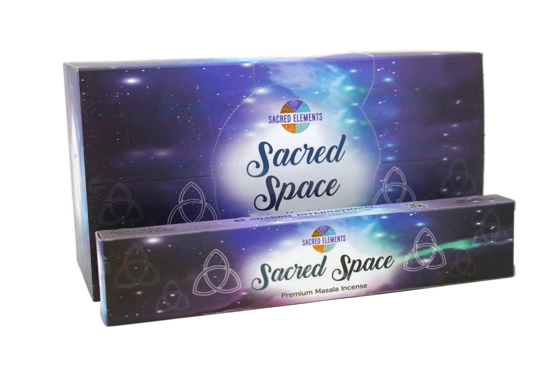 Sacred Elements Sacred Space Masala Incense Sticks | Box of 12 Packs - 15 Grams Each