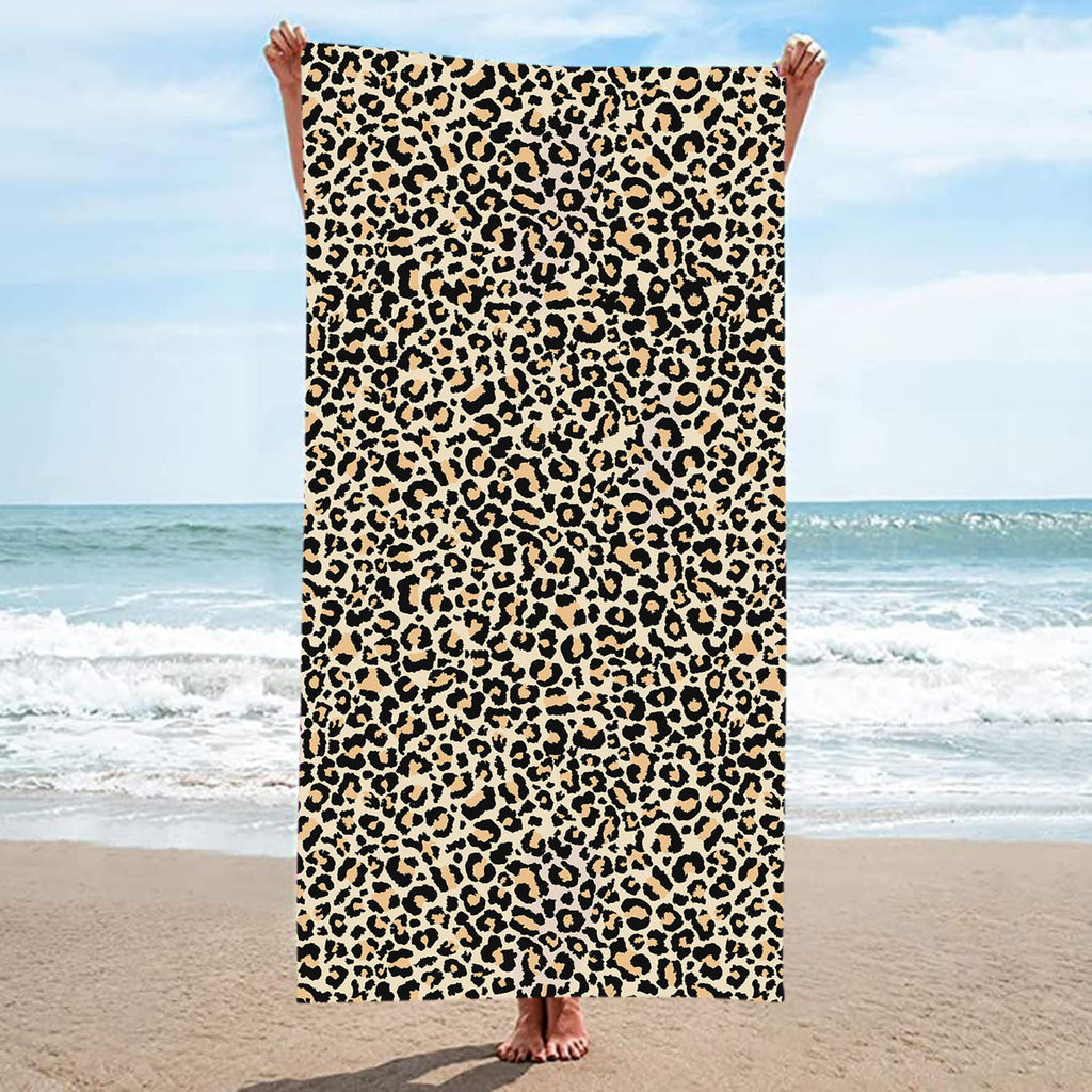 Autumn Bathroom Towels Hand Towels Microfiber Beach Towel Leopard Pattern Bath Towel Sand Proof Beach Blanket Travel Multipurpose Towel 75 X 150 Cm Dark Hand Towel Organic Cotton Hand Towels