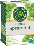 Organic Spearmint Tea, Healthy&amp; Refreshing 16 Count (Pack of 6)